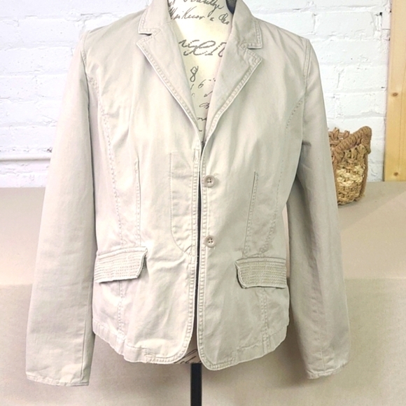 Eddie Bauer Jackets & Blazers - EDDIE BAUER KHAKI Jacket Size 8